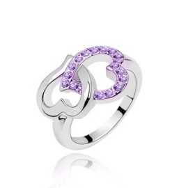 Two Hearts (Purple Crystals)