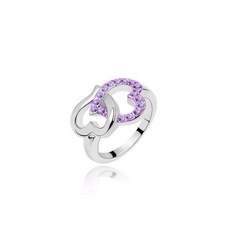 Two Hearts (Purple Crystals)