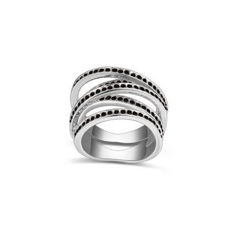 New York Nights on Black (Silver Gold)